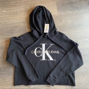 NWT Calvin Klein Jeans Cropped Hoodie